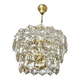 Kinkeldey lustre verre cristal , Autriche 1970