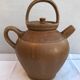 Ancienne théière digoin grès marron