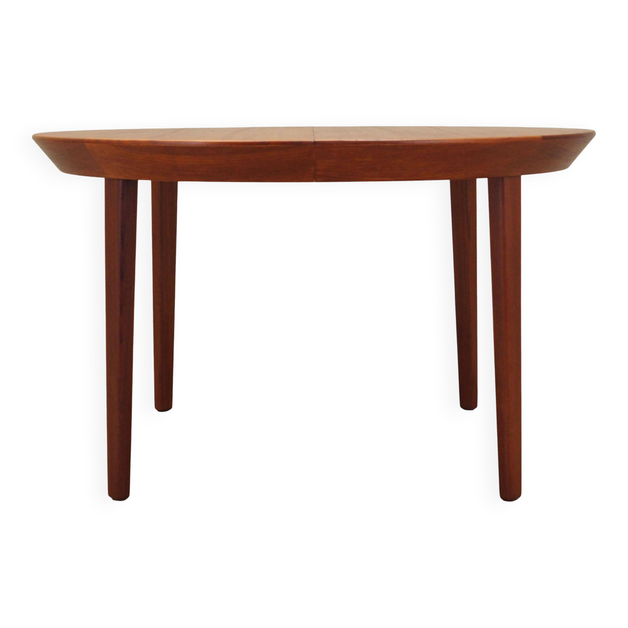 Round teak table, Danish design, 1960s, manufacturer: Gudme Møbelfabrik, de