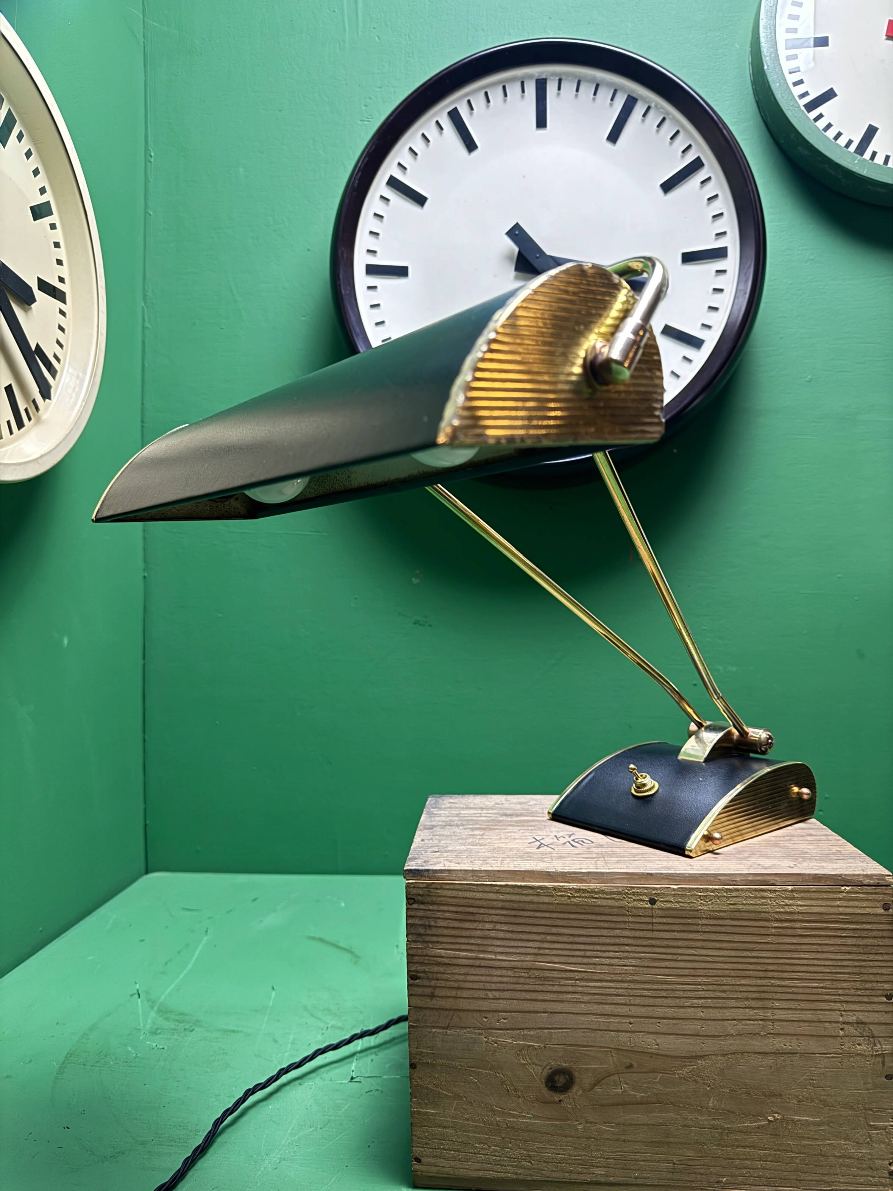 Original 1940s desk lamp by Eileen Gray for Jumo