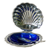 Persian blue shell butter dish
