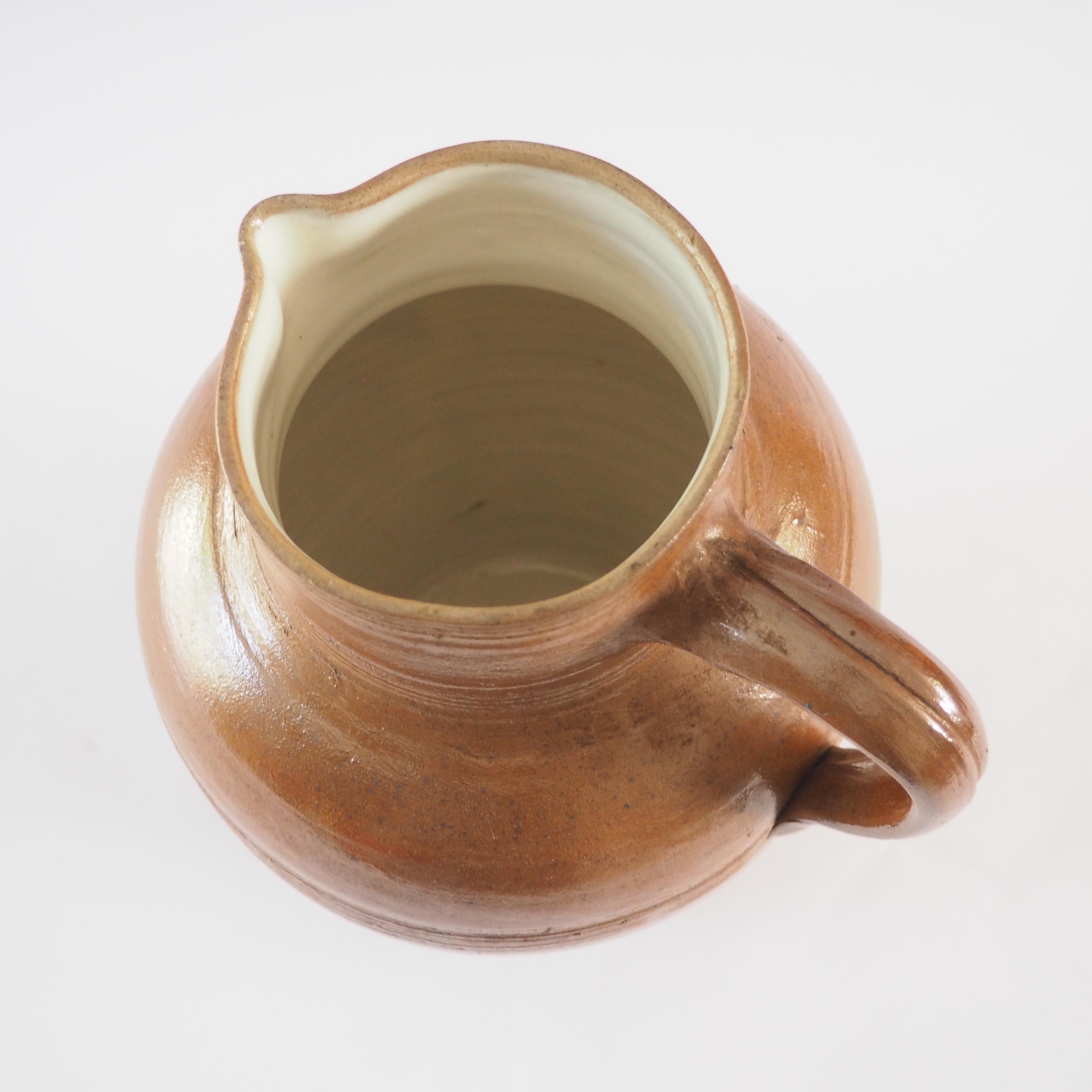 Stoneware pitcher