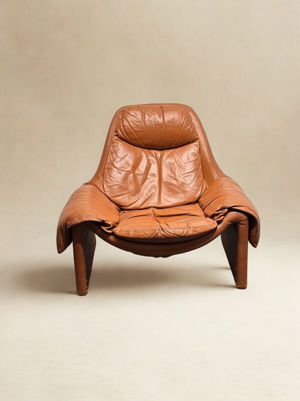 Chaise longue Saporiti P60 vintage par Vittorio Introini