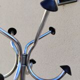 Vintage chrome parrot coat rack from the 60s