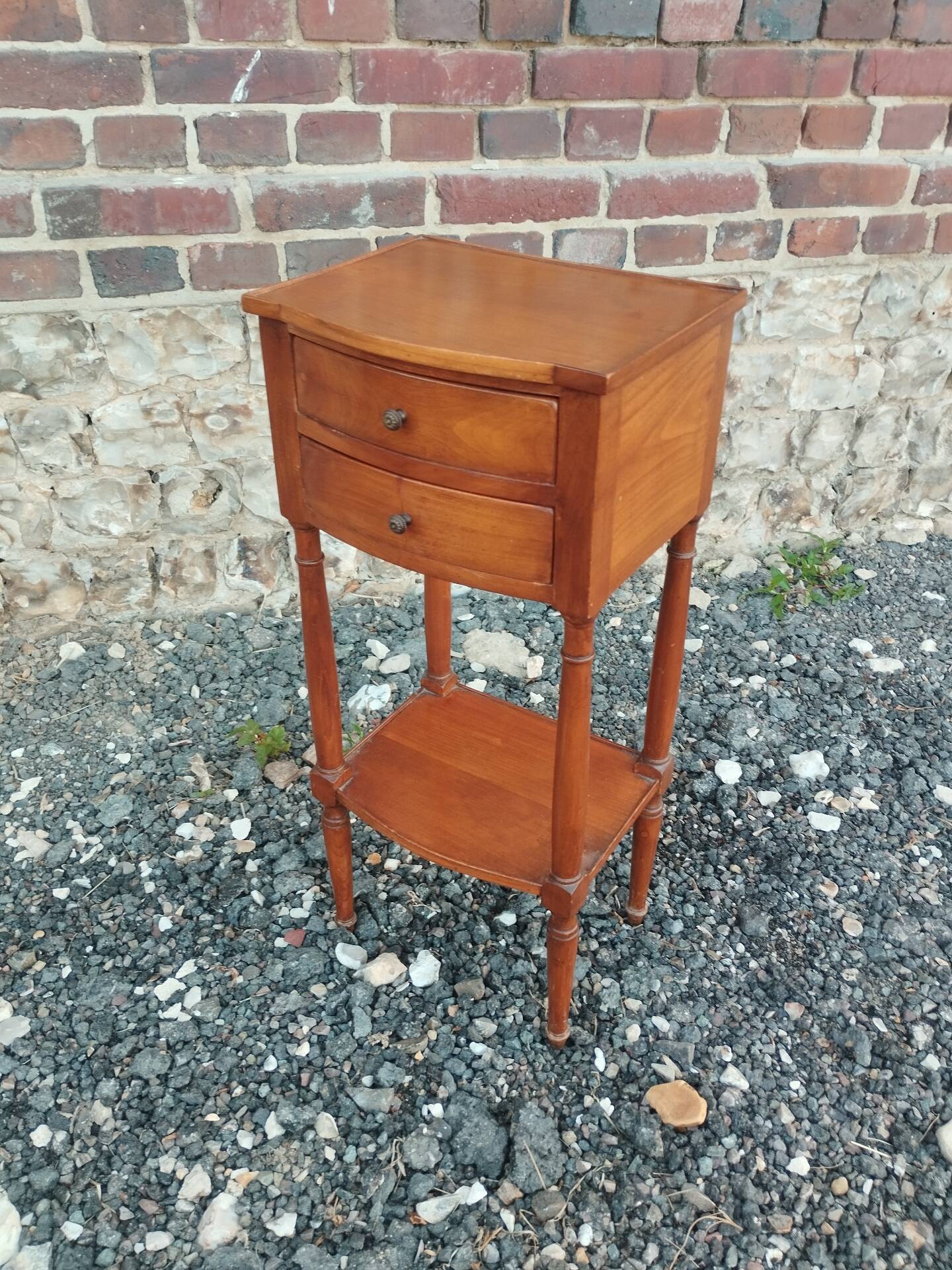 Antique bedside table in Louis XVI style