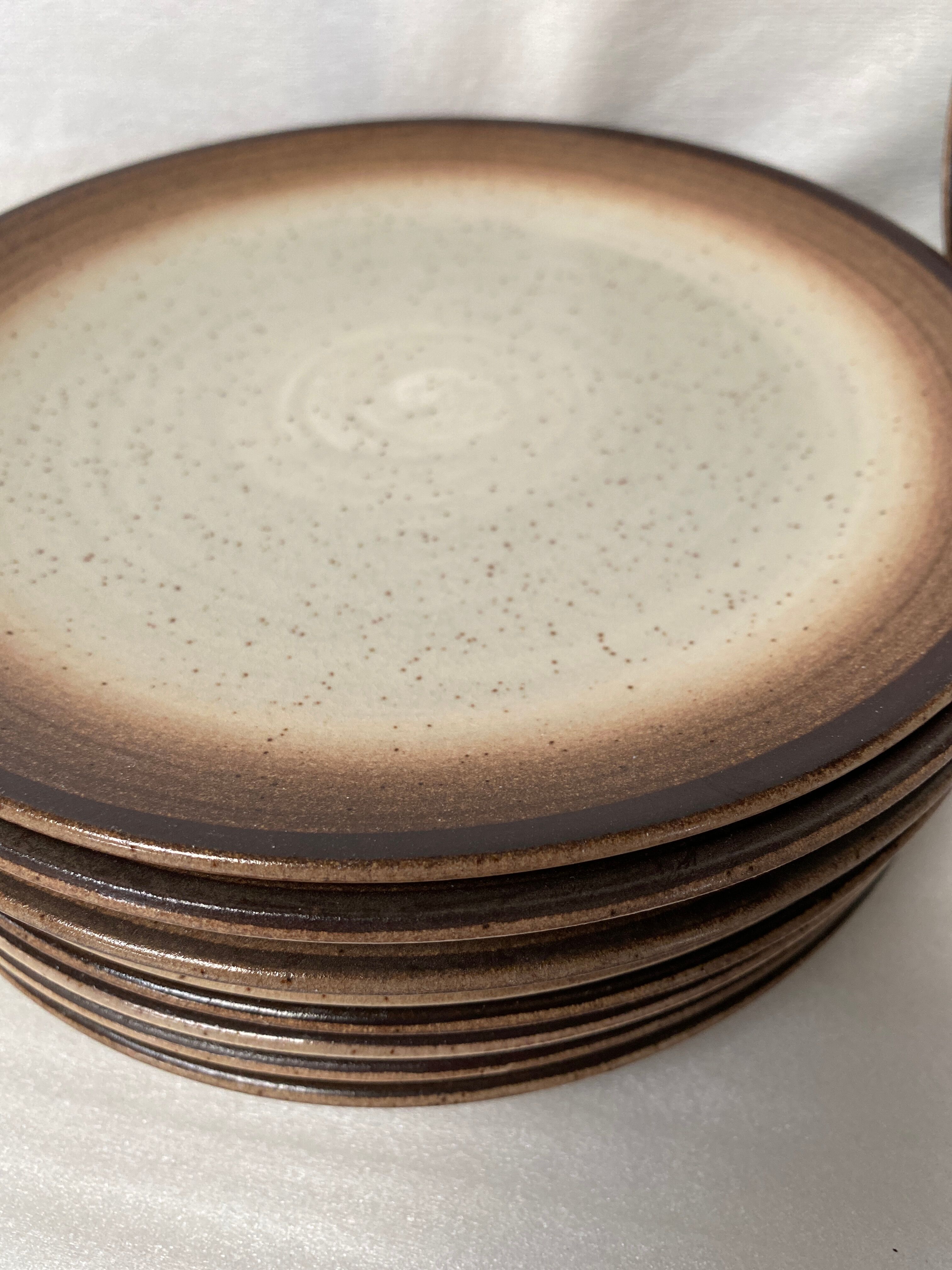 Set of 12 saint Amand vintage sandstone plates