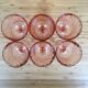 Lot de 6 verres à pied en verre rosé