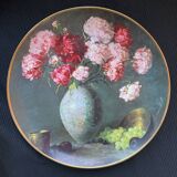 Assiette numérotée par Joe Anna Arnett collection "Peonies in Bloom"