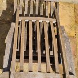 Chaise longue en teck vintage