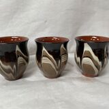 Set of 3 cups in sandstone