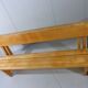 Modernist solid beech wooden pew 1960’s