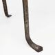 Art Nouveau wrought iron and brass high console Wiener Secession style