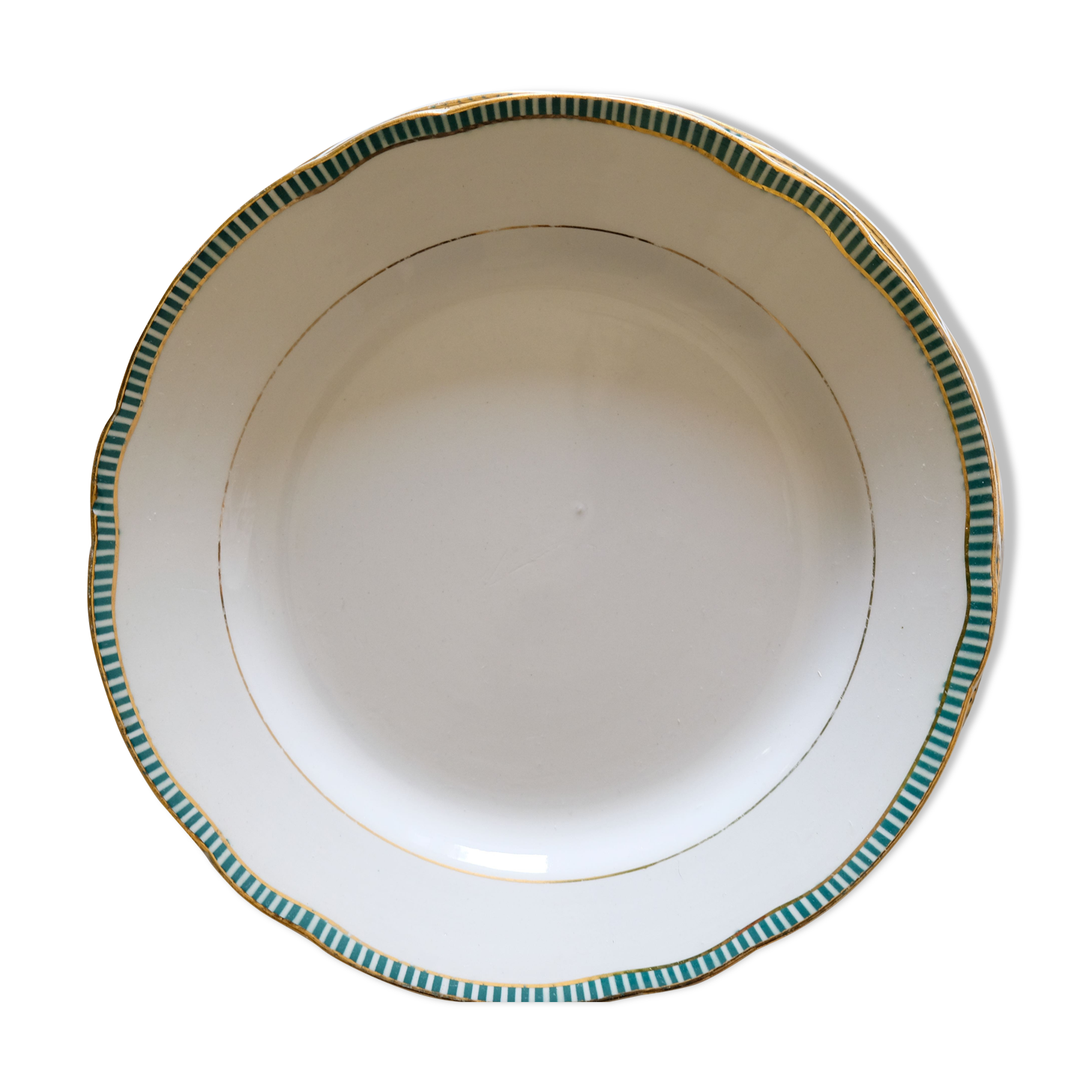 4 porcelain dessert plates collection ''Juan'' Sarreguemine Digoin 1950