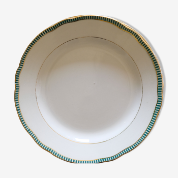 4 porcelain dessert plates collection ''Juan'' Sarreguemine Digoin 1950