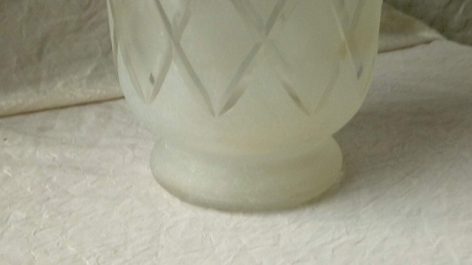 Glass vase frosted decoration diamond art deco