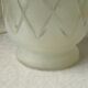 Frosted glass vase with diamond pattern Art Deco