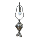 Lampe en métal argenté