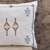 White cactus silk cushion, cactus silk cushion, white lumbar cushion