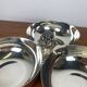 3-compartment silver-plated metal appetizer dish, 1970