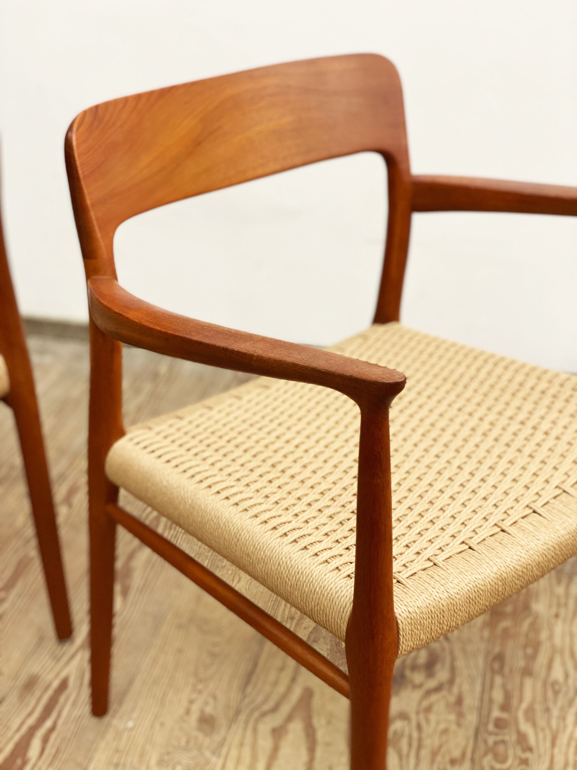 Paire de fauteuils de Niels O. Møller, J.L. Moller, Modèle 56, Danemark, années 1950