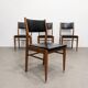 Set of 4 vintage Scandinavian chairs from the 1960s.
