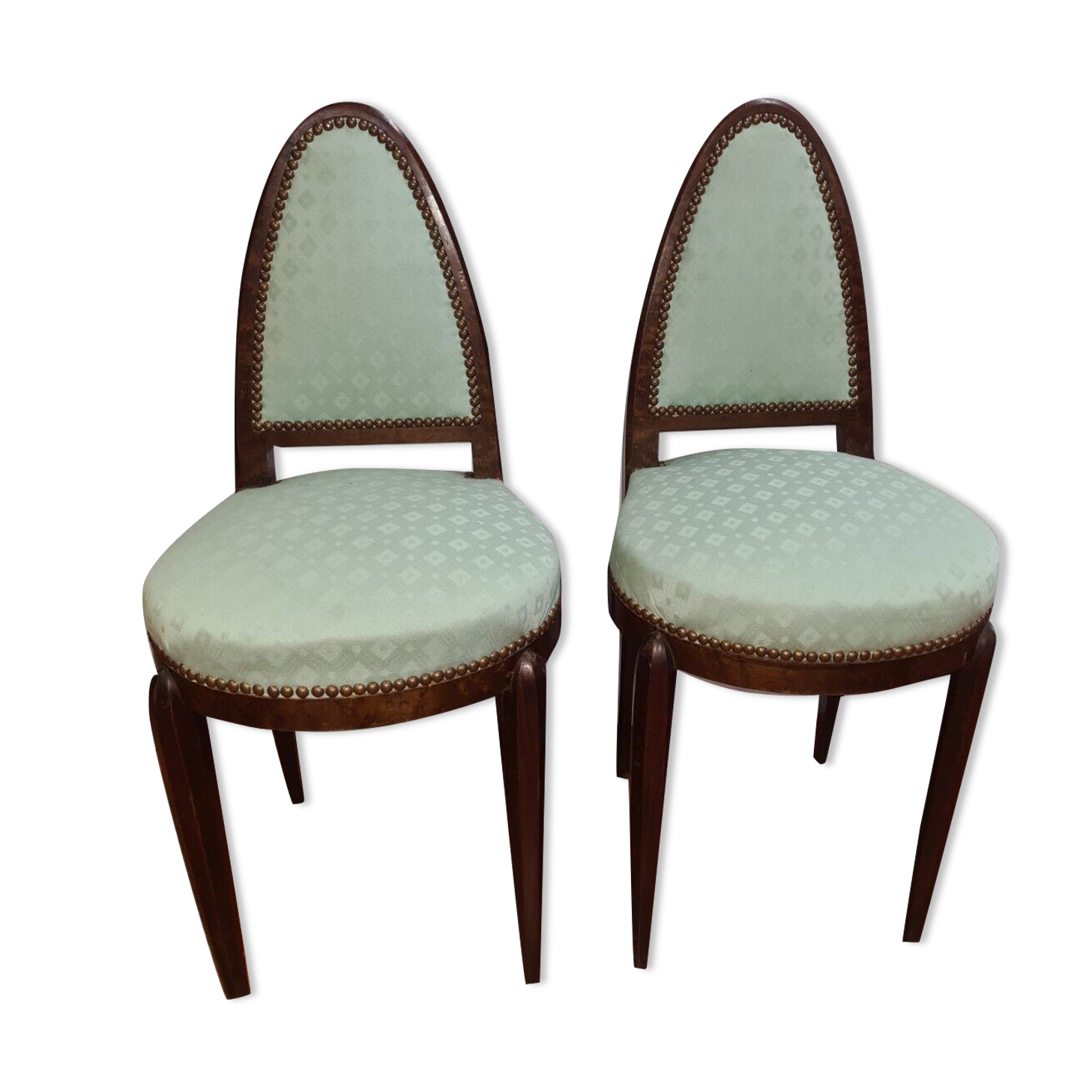 Art deco style mahogany chairs