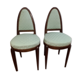 Art deco style mahogany chairs
