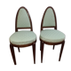 Art deco style mahogany chairs