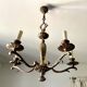 Lustre 5 feux bronze style Régence