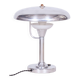 Restored Bauhaus Table Lamp, by Franta Anýž, Nickle-Plated Steel, Czech, 1920s