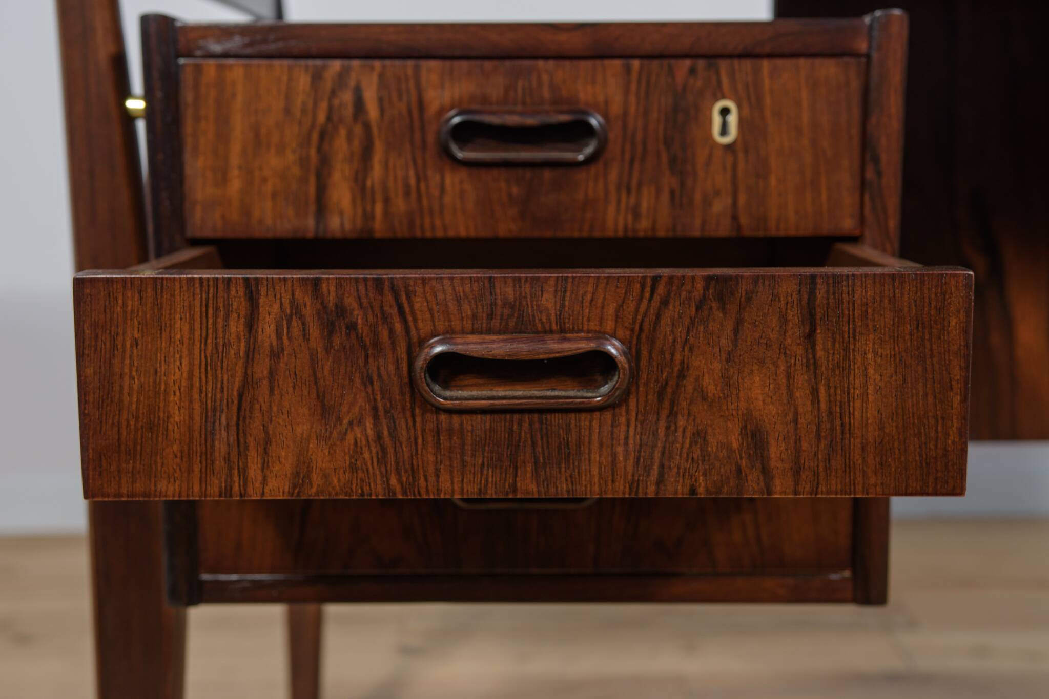 Mid Century Rosewood Desk by Gunnar Nielsen Tibergaard for Tibergaard, 1960s