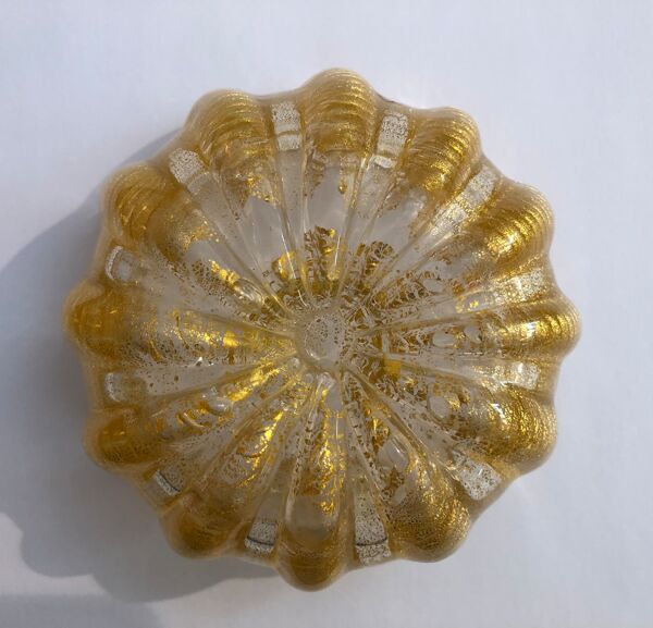 Cendrier vintage en verre de Murano, 1950