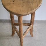 Old solid oak plant stand