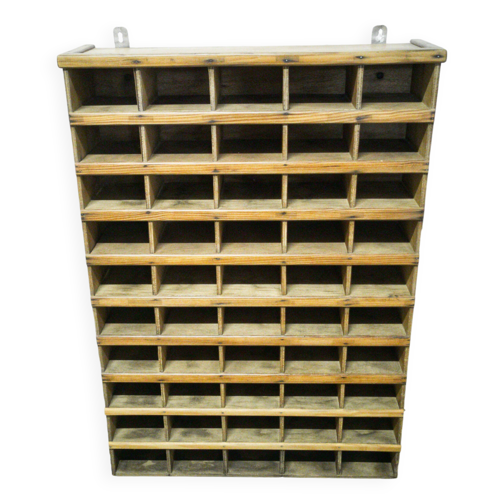 Old wooden sorting locker