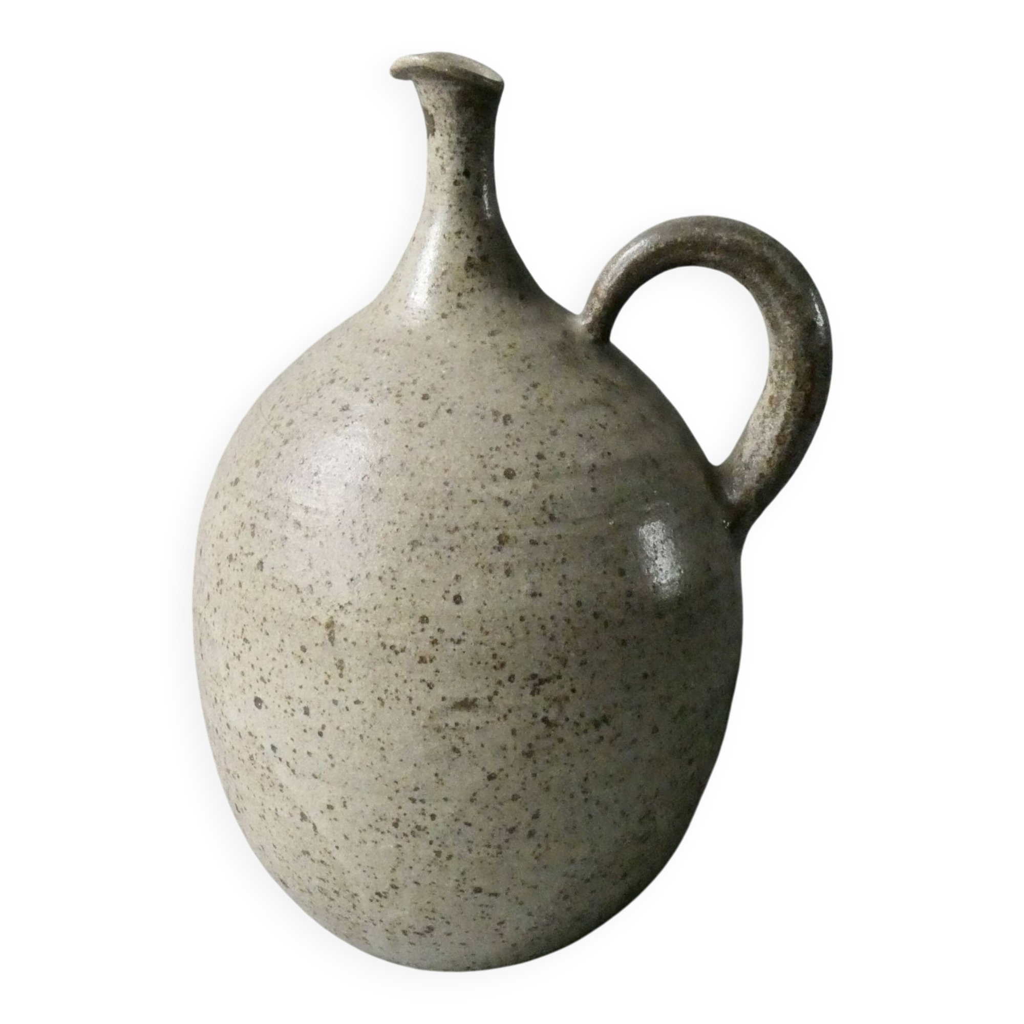 Stoneware pitcher vase with a very thin neck, circa 1970