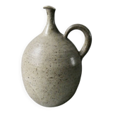 Stoneware pitcher vase with a very thin neck, circa 1970