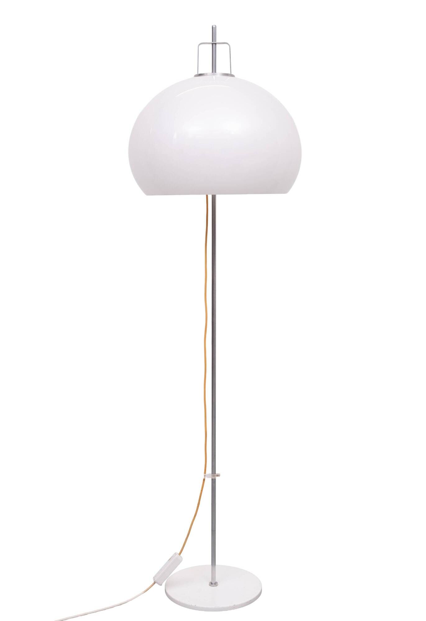 "Lucerna" floor lamp in chrome-plated steel by Harvey Guzzini for Meblo 196