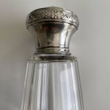 Antique crystal and silver sugar shaker