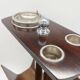 Magazine rack "Servizio da fumo" wood/metal — Italy, 1970s