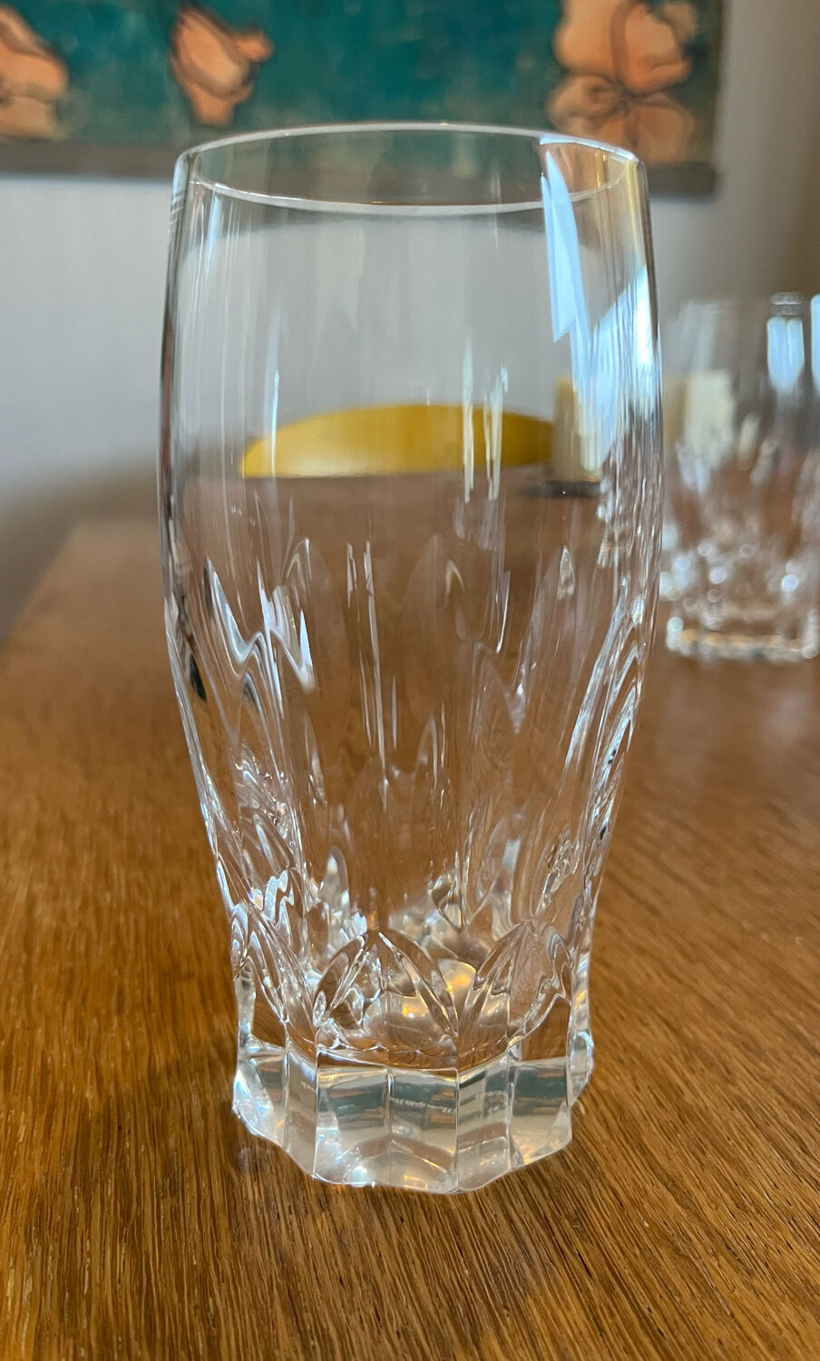 Villeroy & Boch crystal orangeade glasses