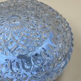 Vintage relief-moulded glass ceiling light