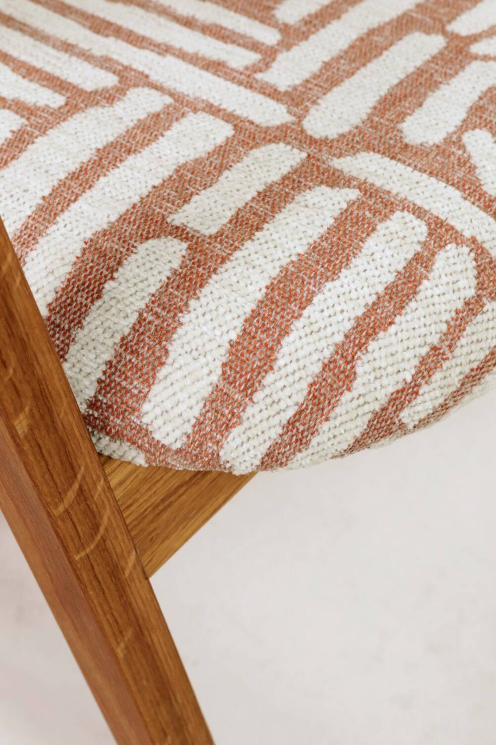Scandinavian design solid oak dining chairs