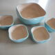 Set of 5 Kéramos 1960' cups