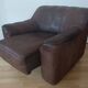 Swiss club chair by Sede Designer Leather Model DS44 from the 1970s.