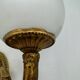 Double gold wall light