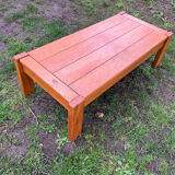 vintage coffee table solid elm