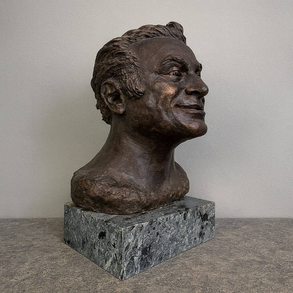 Important Bronze on Terrace Signed and Dated