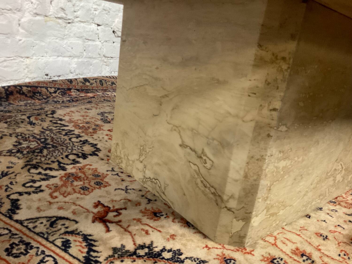 Travertine coffee table from the 70s