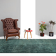 Green mrirt berber carpet with white polka dots 300 x 160