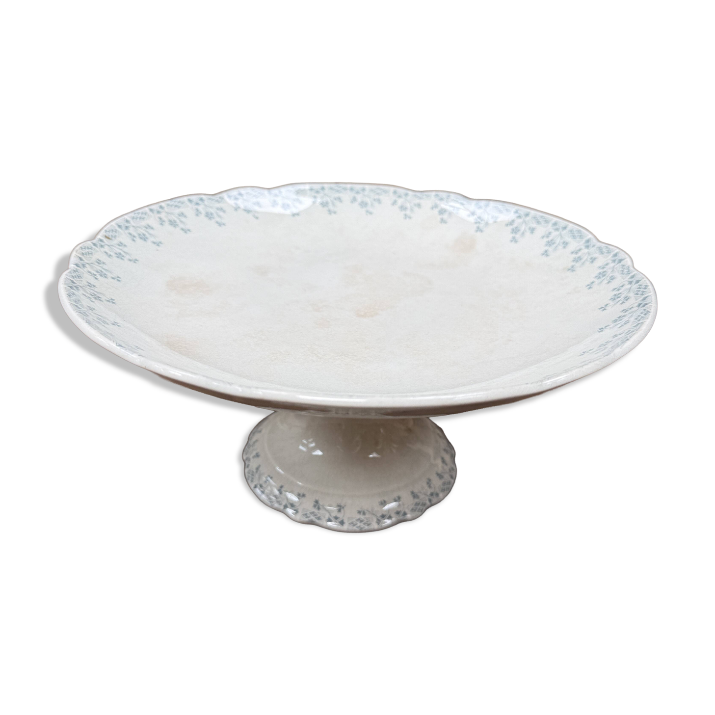 Large ironstone compotier Orchies Ceres